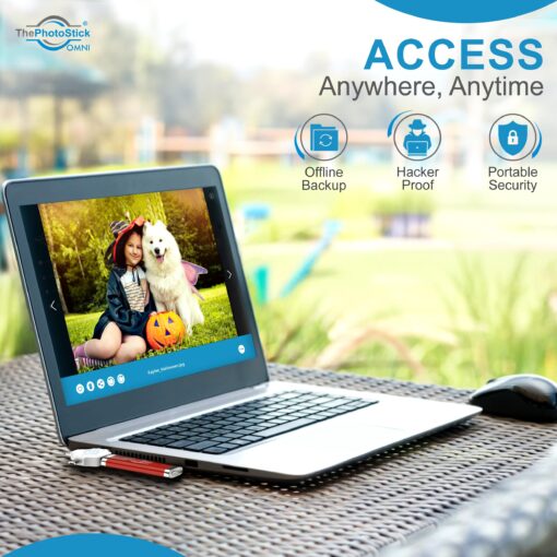 ThePhotoStick® Omni 512GB - Secure Photo & Video Backup and Transfer | Digital File Organization | USB & Multiport Connection for Phones, Tablets and Computers | Portable Memory | External Storage - Image 3