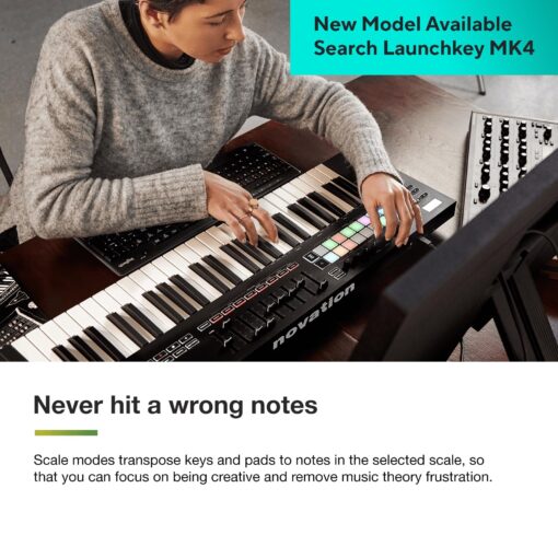 Novation Launchkey 25 [MK3] MIDI Keyboard Controller - Seamless Ableton Live Integration. Chord Mode, Scale Mode, and Arpeggiator — All the software you need for Music Production. - Image 3