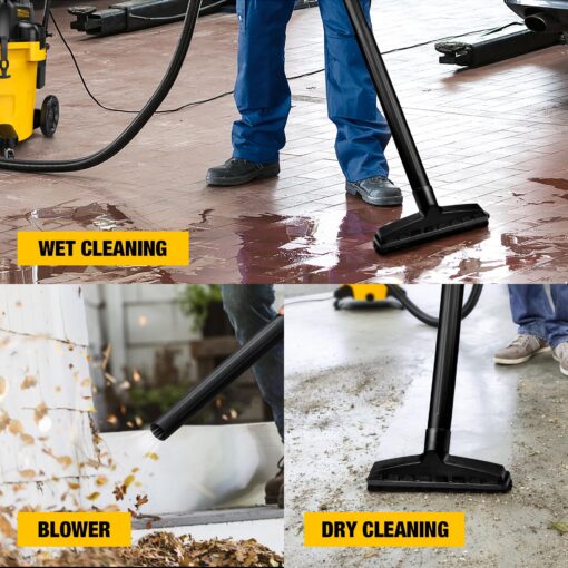 DEWALT DXV14P Shop Vacuum Wet/Dry 14 Gallon, 6 HP Wet/Dry Vac with 110 CFM Powerful Scution, Yellow - Image 6