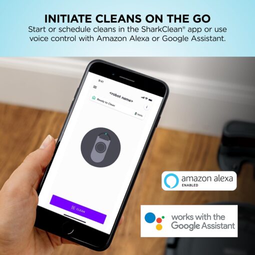 Shark AV752 ION Robot Vacuum, Tri-Brush System, Wifi Connected, 120 Min Runtime, Works with Alexa, Multi Surface Cleaning, White - Image 3