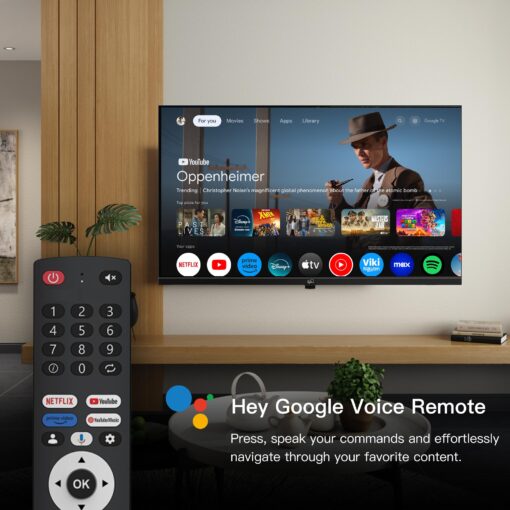 FPD 43 Inch Smart TV 4K UHD LED Flat Screen Google TV with Google Cast, Bluetooth, HDMI, Streaming Live, HDR 10, Dolby Vision, Ultra Slim Television(Canvas-Series, CG43-C3, 2025) - Image 7