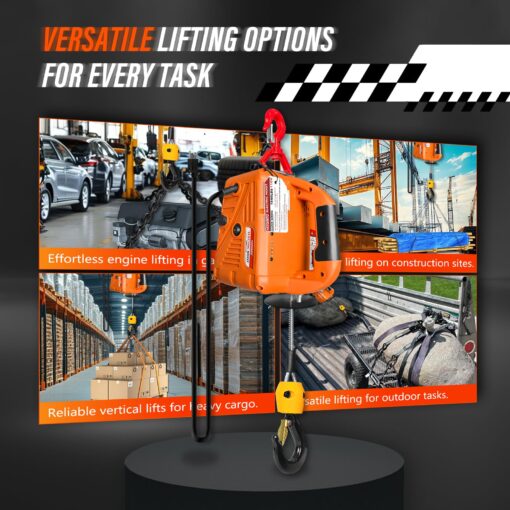 YATOINTO 3 in 1 Electric Hoist Winch, 1540lbs Portable Electric Power Winch with Wire and Wireless Remote Control, 120V Electric Hoist Crane, Overload Protection 25ft Lifting Height for Towing - Image 4