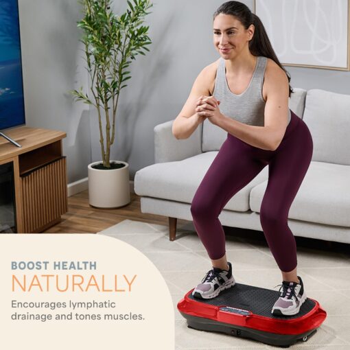 Lifepro Waver Vibration Plate Exercise Machine – High-Intensity Vibration for Muscle Activation, Full-Body Workout Vibrating Platform with Loop Bands, Fitness Equipment for Strength Toning & Fat Loss - Image 9