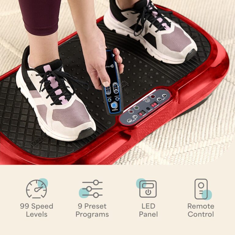 Lifepro Waver Vibration Plate Exercise Machine – High-Intensity Vibration for Muscle Activation, Full-Body Workout Vibrating Platform with Loop Bands, Fitness Equipment for Strength Toning & Fat Loss - Image 6