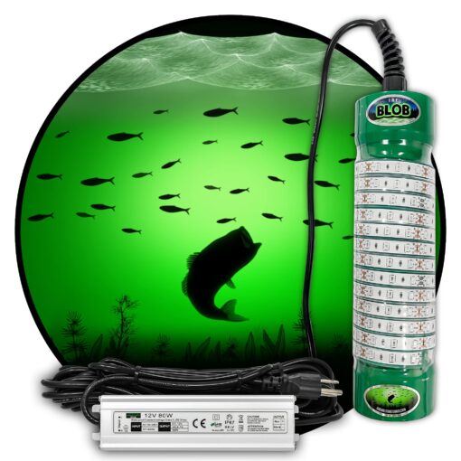 New Underwater Dock Fishing Light 110V with Extra Long 50ft Cord, 7500 Lumens, Made in Texas
