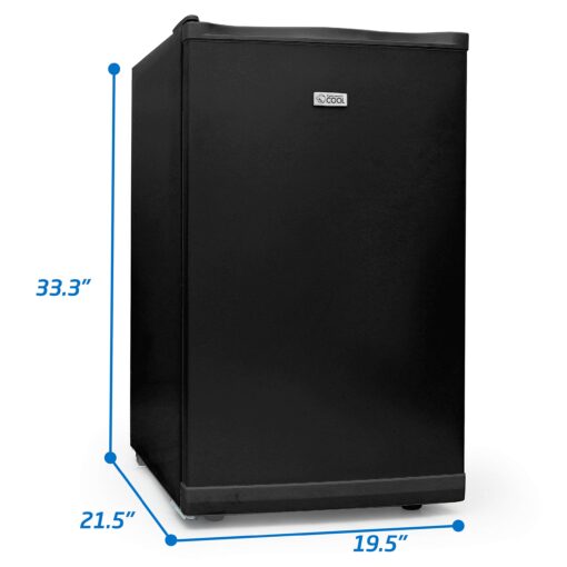Commercial Cool Upright Freezer, Stand Up Freezer 2.8 Cu Ft with Reversible Door, Black - Image 2