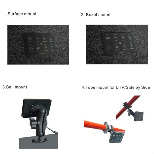 Voswitch UV100 8 Gang Programmable Switch Panel Power Control System for Truck UTV Side by Side Boat 12V Battery Use - Image 3