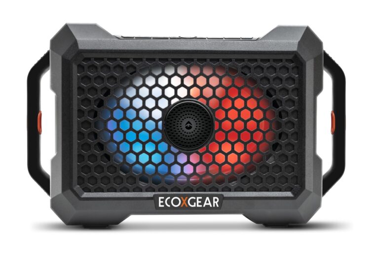 ECOXGEAR Defender: Outdoor Portable Bluetooth Speaker, 121dB Massive Sound, Waterproof and Drop Proof, with LED Party Lights, Pair up to 100, 25+ Hours Playtime (Black Oak) - Image 9