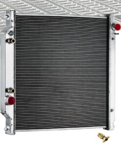 6.0 Powerstroke Radiator Compatible with 2003-2007 Ford Excrusion F250 F350 F450 Diesel Super Duty V8, Ford F250 Radiator, Ford F350 Radiator, 1 Row Full Performance Aluminium Radiator