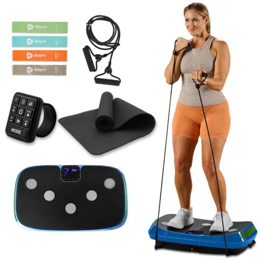 Lifepro Rumblex 4D Vibration Plate Exercise Machine with Triple Motor Oscillation, Linear, and Pulsation – Advanced 4D Vibration Technology for Whole Body Fitness, Weight Loss and Recovery at Home