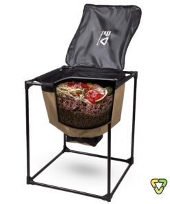 Urban Worm Bag Worm Composting Bin Version 2 - Easy Harvest with Fully Removable Zipper-Free Bottom