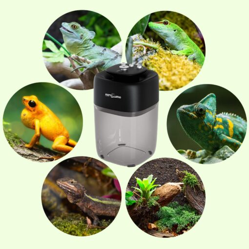 REPTI ZOO 10L Reptile Mister Fogger Mister for Reptile Tank Reptile Misting System Extremely High-Pressure Silent Pump Reptile Humidifier Terrarium Mister with 2PCS Nozzles for Reptiles/Amphibians - Image 4