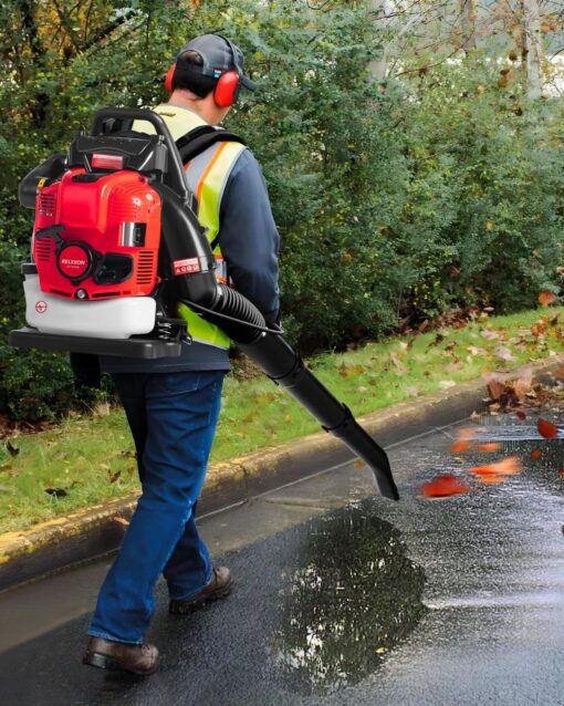 Relxxon 4-Stroke Gas Backpack Leaf Blower – 75.6cc, Heavy-Duty Yard Blower, 205 MPH/750 CFM, No Fuel Mixing, for Lawn Care and Snow Removal and Outdoor Cleanups (BBX0099) - Image 3