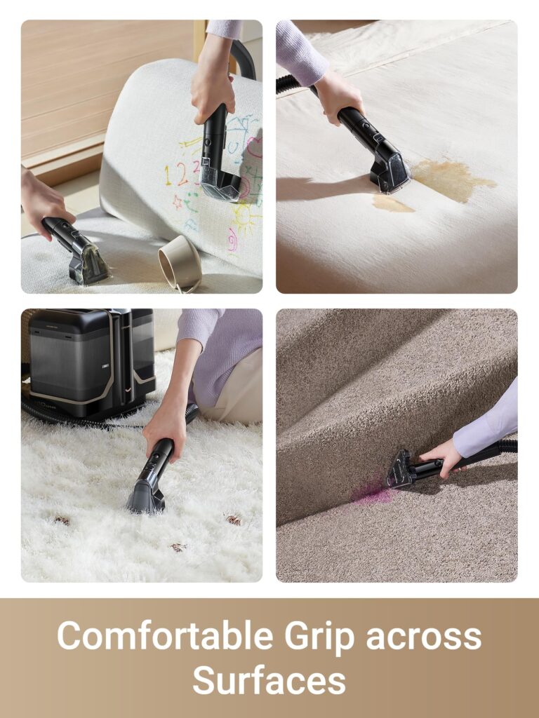 dreame N10 Portable Carpet Spot and Upholstery Cleaner, Powerful Couch Cleaner Machine Stain Remover for Pet Stains, Carpet, Area Rugs, Coaches and Car, 1.6L Large Water Tank, Hose Self-Cleaning - Image 7