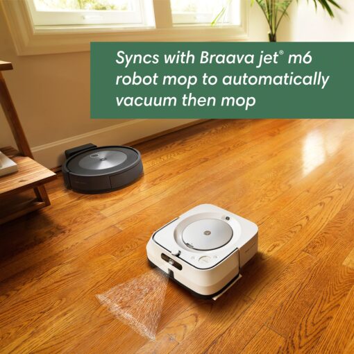 iRobot Braava Jet M6 (6110) Ultimate Robot Mop and m Series Washable Wet Mopping Pads, (2-Pack) - Image 4
