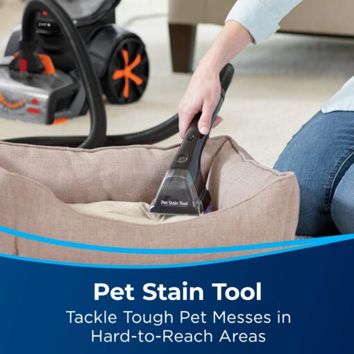 Bissell ProHeat 2X Revolution Pet Full Size Upright Carpet Cleaner, 1548F, Orange - Image 5