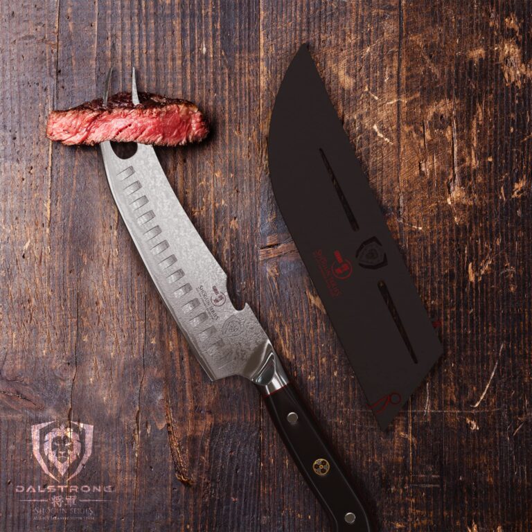 Dalstrong Pitmaster BBQ & Meat Knife - 8 inch - Shogun Series ELITE - Forked Tip & Bottle Opener - Japanese AUS-10V Super Steel Kitchen Knife - G10 Handle - Razor Sharp - w/Sheath - Image 3