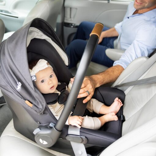 Joie Mint Latch Baseless Infant Car Seat – Lightweight, Built-in Rigid Latch Connectors and Side Impact Protection – No Base Installation Required (Thunder) - Image 4
