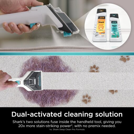 Shark EX201 CarpetXpert Upright Carpet, Area Rug & Upholstery Cleaner with StainStriker, Built-in Spot & Stain Cleaner, Perfect for Pets, Deep Cleaning & Tough Stain Removal, Carpet Shampooer, Cyan - Image 6