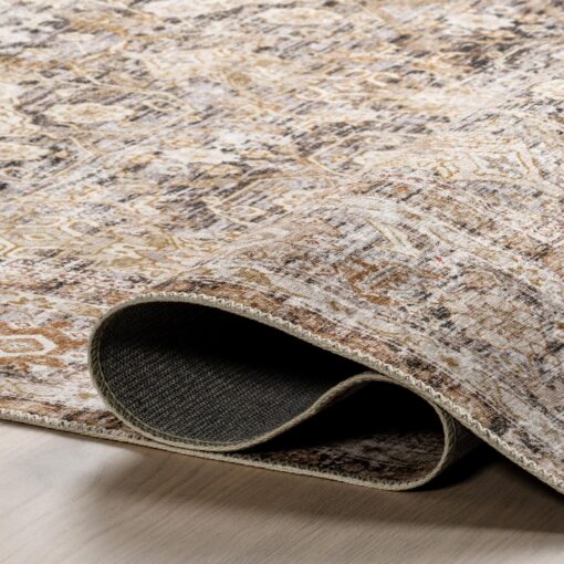 nuLOOM 9' x 12' Splashguard Machine Washable Area Rug with Waterproof Spill Proof Surface, Non Slip Backing and Stain Resistant for Living Room, Bedroom, Kitchen, Dining Room, Anise Ivory - Image 6