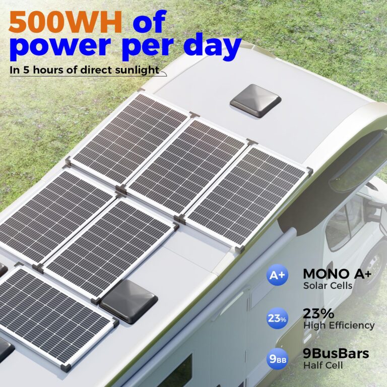 Voltset 200W 12V Solar Panels, High Efficiency 9BB Cell Monocrystalline Solar Panel IP67 Waterproof, Suitable for RV, Marine, Rooftop, Home, Yacht, Off-Grid Applications (2-Pack 100W) - Image 8