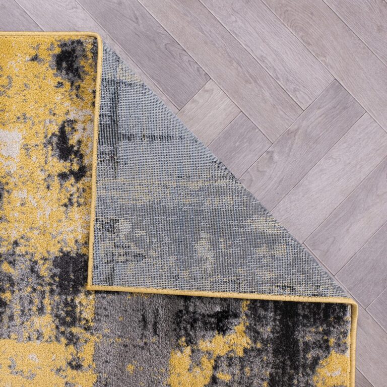 Rugshop Modern Abstract Design Non Shedding Soft Ideal for Living Room,Bedroom,Kitchen Area Rug 7' 10" x 10' Yellow - Image 4