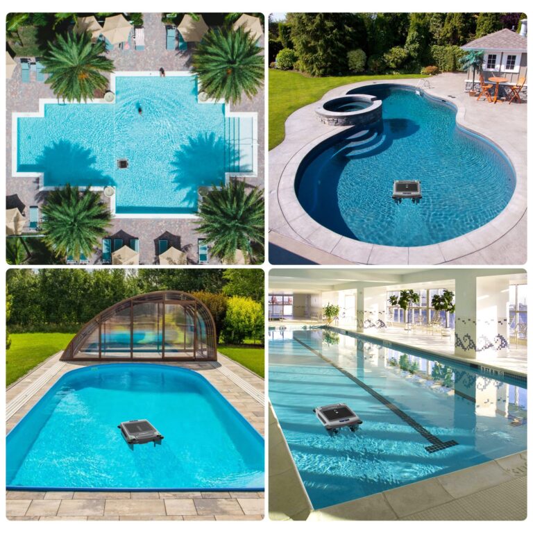 POOLPURE Pool Skimmer Robot with Solar Panel Automatically Design, Pool Surface Skimmer Robotic, Twin Motors Automatic Pool Skimmer (Skimmer with Solar Panel) - Image 3