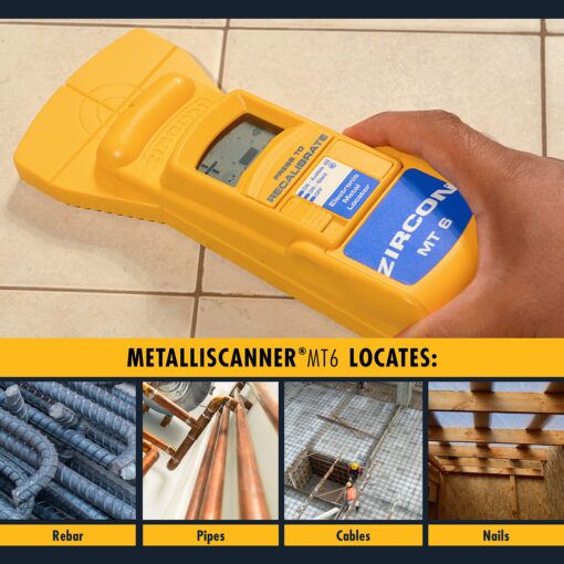 Zircon MetalliScanner MT6 Professional Metal Detector,Yellow,12.17 x 8.23 x 3.58 inches - Image 5