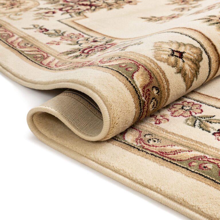Pastoral Medallion Ivory French European Formal Traditional (7'10" x 10'6") Area Rug Easy to Clean Stain Fade Resistant Shed Free Contemporary Floral Thick Soft Plush Living Dining Room Rug - Image 4