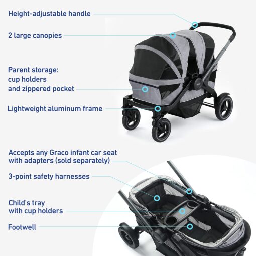Graco Modes Adventure Stroller Wagon, Acadia - Image 3