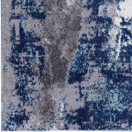 LUXE WEAVERS Euston Collection D.Blue-L.Blue 8x10 Modern Abstract Area Rug - Image 8