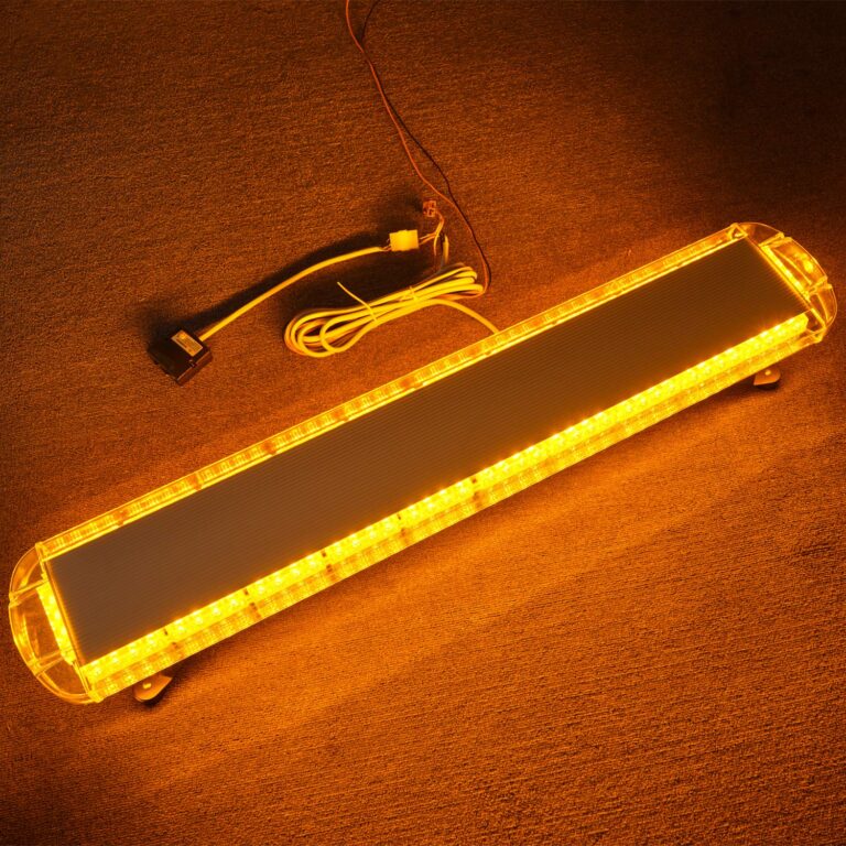 ASPL 47" 88 LED High Intensity Low Profile Roof Top Strobe Light Bar Emergency Warning Strobe Lights for Tow Truck Construction Vehicles (Amber) - Image 2