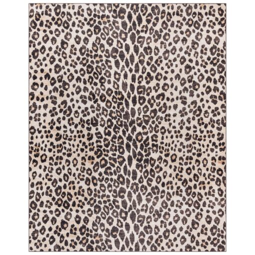 Gertmenian Indoor Boho Area Rug - 9x13 Extra Large, Non Slip, Super Strong, Ideal for High Traffic Areas in Bedroom, Living Room, Kitchen - Lennie, Leopard, 24588