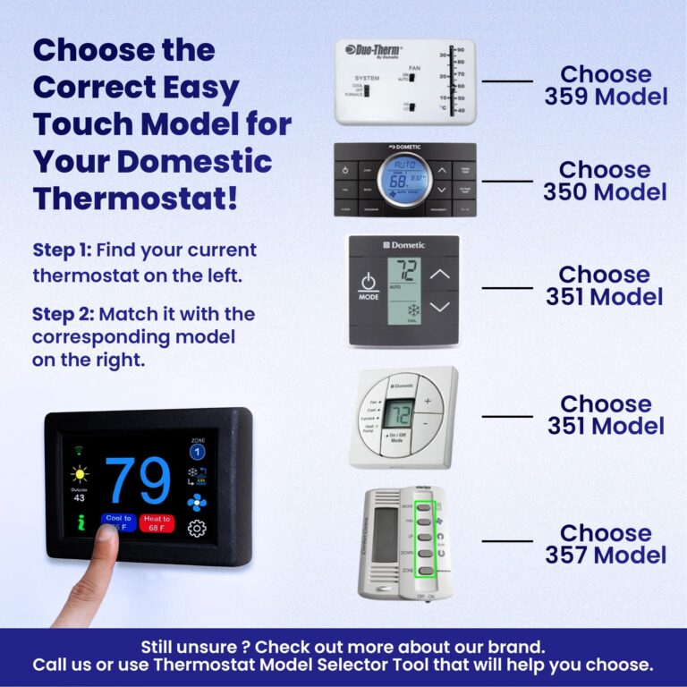 MICRO-AIR EasyTouch Digital WiFi or Bluetooth Thermostat, Programmable & Reliable Replacement RV Dometic Thermostat & Outdoor RV Camping, Heat & AC, Air Conditioner (350 Black) - Image 7
