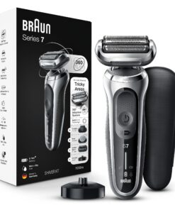 Braun Series 7 7032cs Flex Electric Razor for Men, Wet & Dry, Electric Razor, Rechargeable, Cordless Foil Shaver with Beard Trimmer and Charging Stand, Silver