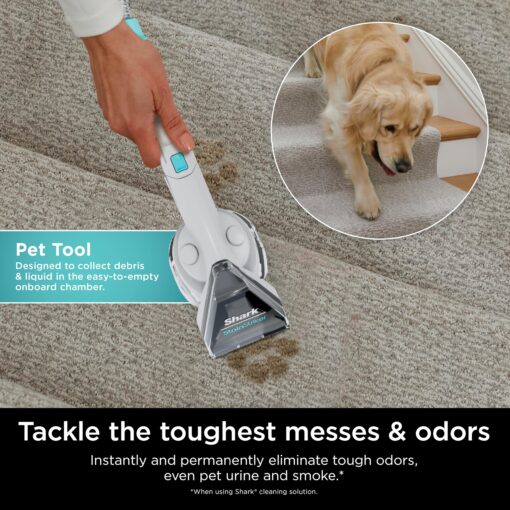 Shark PX201 StainStriker Portable Carpet & Upholstery Cleaner, Spot, Stain, & Odor Eliminator, 3 Attachments, Perfect for Pets, Carpet, Area Rugs, Couches, Upholstery, Cars & More, White - Image 6