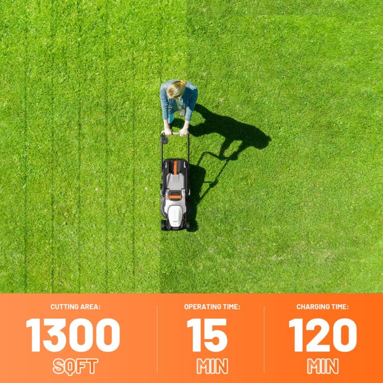 Litheli Cordless Lawn Mower 13 Inch, U20 Handy+ 20V Electric Lawn Mowers for Garden, Yard and Farm, 5 Heights Adjustment, Light Weight,4.0Ah Portable Battery Included - Image 4