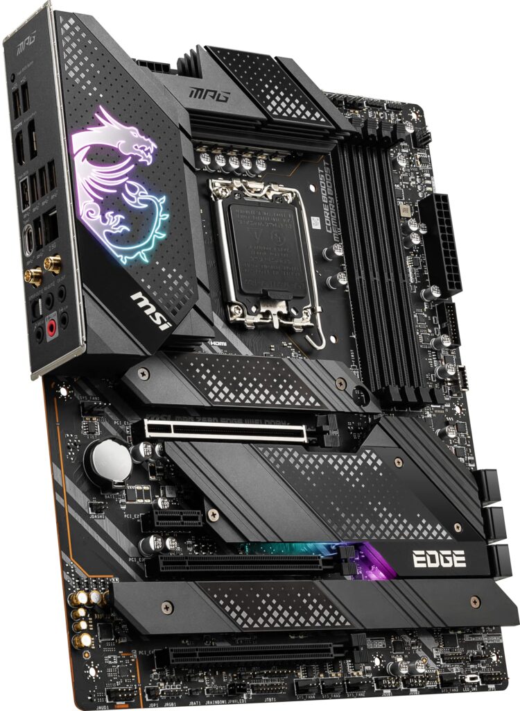 MSI MPG Z690 Edge WiFi DDR4 Gaming PC Motherboard (ATX, 12th Gen Intel Core, LGA 1700 Socket, DDR4, PCIe 4, CFX, M.2 Slots, Wi-Fi 6E) Intel Computer Motherboards (Renewed) - Image 5