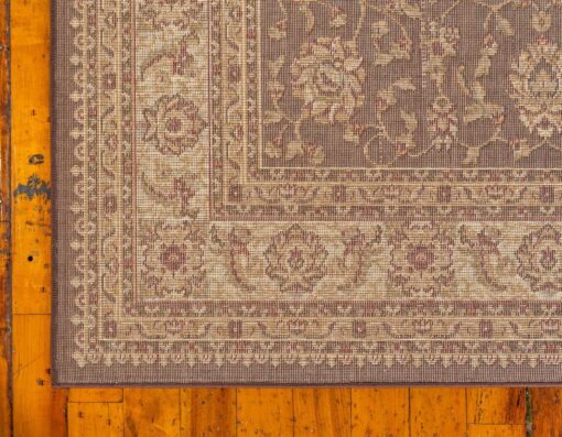 Unique Loom Voyage Collection Traditional Oriental Classic Intricate Design Area Rug (10' 0 x 13' 0 Rectangular, Brown/Ivory) - Image 2