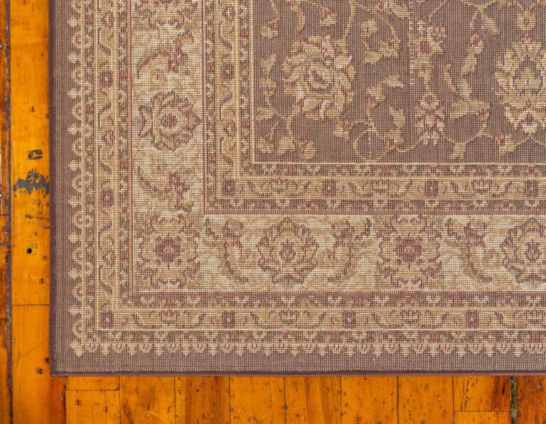 Unique Loom Voyage Collection Traditional Oriental Classic Intricate Design Area Rug (10' 0 x 13' 0 Rectangular, Brown/Ivory) - Image 2