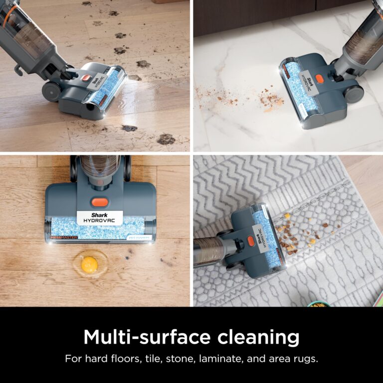 Shark HydroVac MessMaster Wet Dry Corded Vacuum Cleaner, 3-in-1 Multi-Surface Vacuum Mop & Self-Cleaning System, Lightweight, Powerful Suction, for Hard Floors & Area Rugs, Navy, WD161 - Image 4