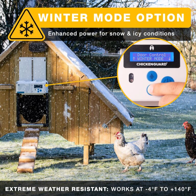 Automatic Chicken Coop Door Opener, ChickenGuard One in All 4 Colours, Timer/Light Sensing, Winter Mode, Auto-Stop & Predator Proof, 3 Power Options, Solar, Battery or Electric (Grey + Solar Kit) - Image 2