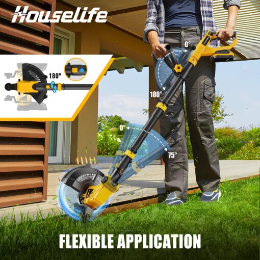 Cordless Hedge Trimmer+String Trimmer+Leaf Blower Combo Compatible with Dewalt 20v Max Battery(Tool Only), Cordless Weed Wacker & Shrub/Bush Trimmer & Electric Leaf Blowers for Lawn Care, Garden, Yard - Image 7