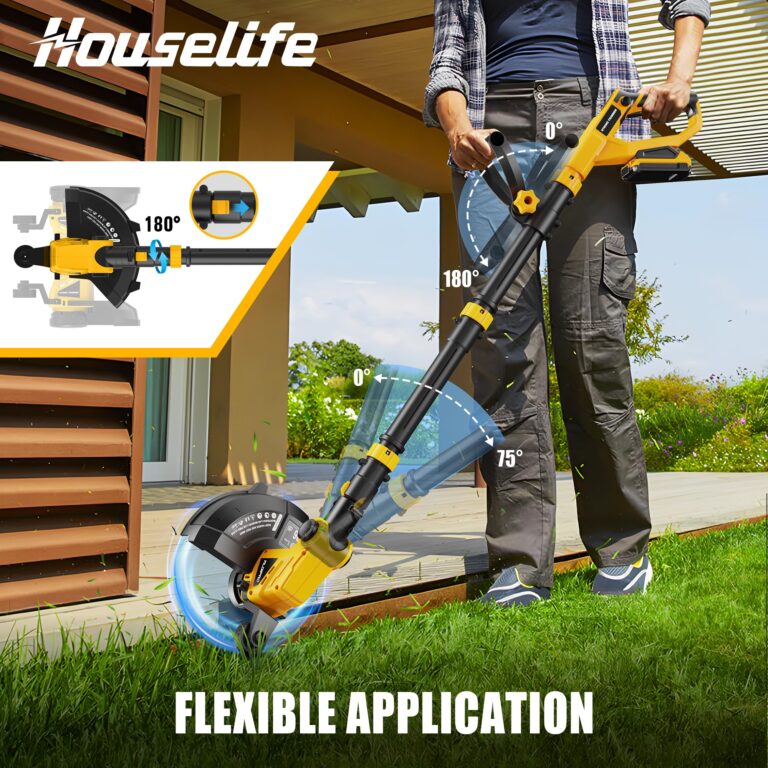 Cordless Hedge Trimmer+String Trimmer+Leaf Blower Combo Compatible with Dewalt 20v Max Battery(Tool Only), Cordless Weed Wacker & Shrub/Bush Trimmer & Electric Leaf Blowers for Lawn Care, Garden, Yard - Image 7
