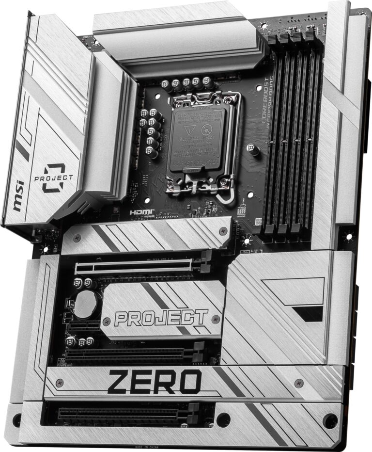 MSI Z790 Project Zero Gaming Motherboard (Support 14th/13th/12th Gen Intel Processors, LGA 1700, DDR5, PCIe 5.0, M.2 Slots, 2.5Gbps LAN, USB 3.2 Gen2, HDMI/DP, Wi-Fi 7, Bluetooth 5.4, ATX) - Image 7