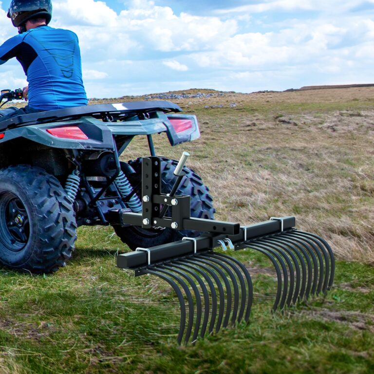 YITAMOTOR ATV/UTV Landscape Rake Implement for Removal of Rock, Grass Clumps and Debris Fits for YITAMOTOR ATV/UTV Manual Implement Lift - Image 2