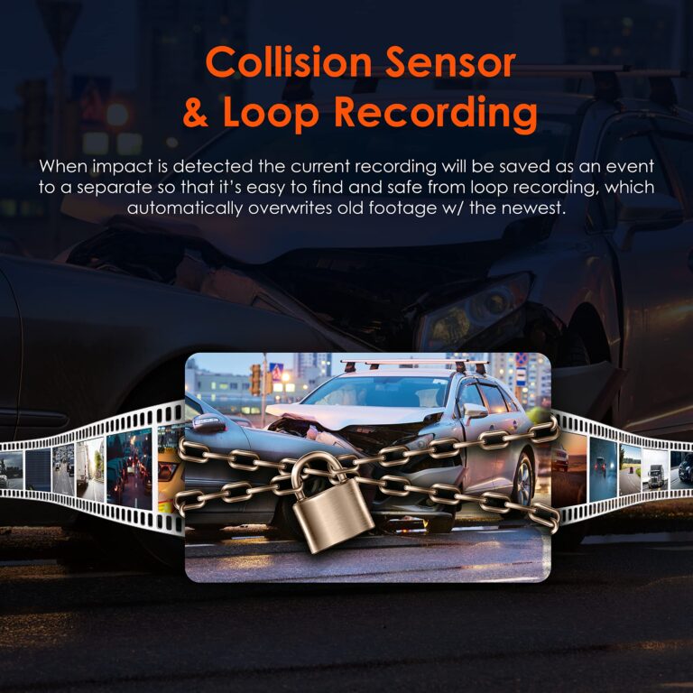 RexingUSA R4-4 Channel Dash Cam W/All Around 1080p Resolution, Wi-Fi, GPS, IR Night Vision, Parking Mode, Collision Detection, Type-C Port - Image 2