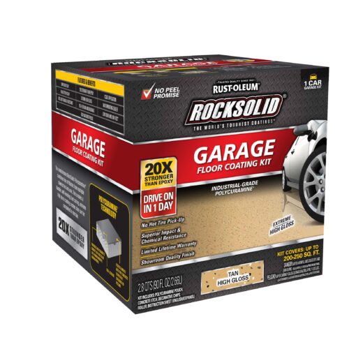 Rust-Oleum 60007 Rocksolid Polycuramine Garage Floor Coating, Tan, 1 Car Kit - Image 9