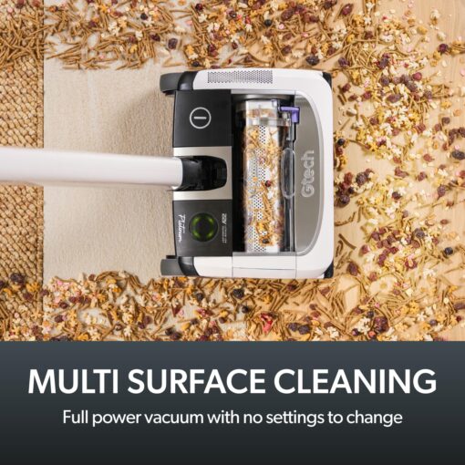 Gtech AirRAM Platinum Cordless Vacuum Cleaner - Includes Anti-Hair Wrap Brush Bar - Perfect for Carpet and Hardwood Floors - Rechargeable 22v Li-ion Battery - Lightweight (7 lbs.) - Image 5