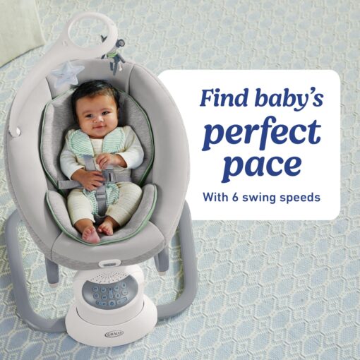 Graco Soothe My Way with Removable Rocker, Madden - Versatile Baby Swing & Portable Rocker - Image 6